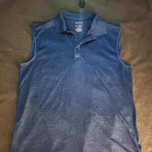 Good fellow white T shirt with Apt. 9 cutoff navy polo